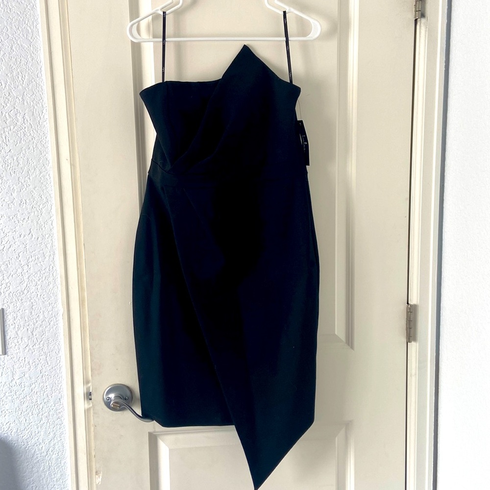 Lulus Black Strapless Bodycon Dress